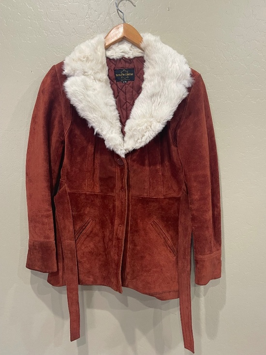 Vintage Jackets & Blazers - Leather and fur jacket